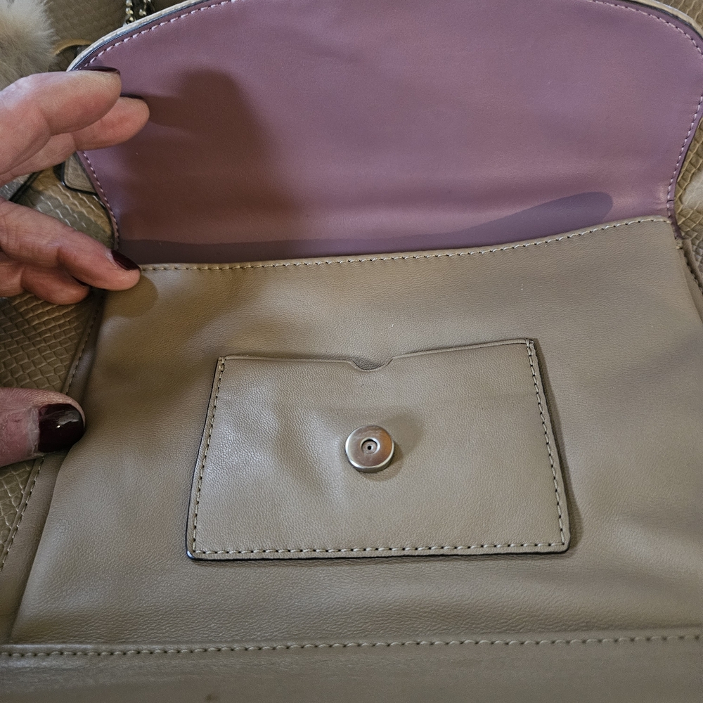 Coach Charlie Python Embossed Leather NWOT Never Used - Picture 11 of 12
